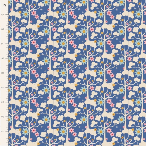 Tilda Patchwork Stoff Baumwolle - Jubilee - Wildgarden Blue